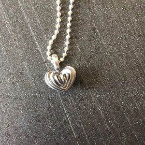 LAGOS CAVIAR Sterling Silver 925 Heart Pendant